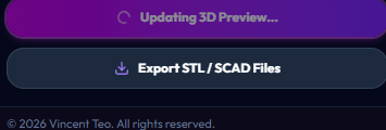 Export STL and SCAD button