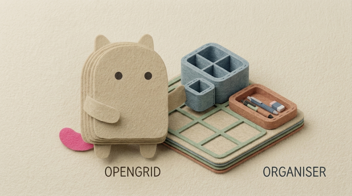 OpenGrid Desk Organiser Bin